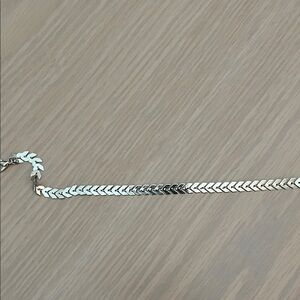 Chic Silver Herringbone Bracelet